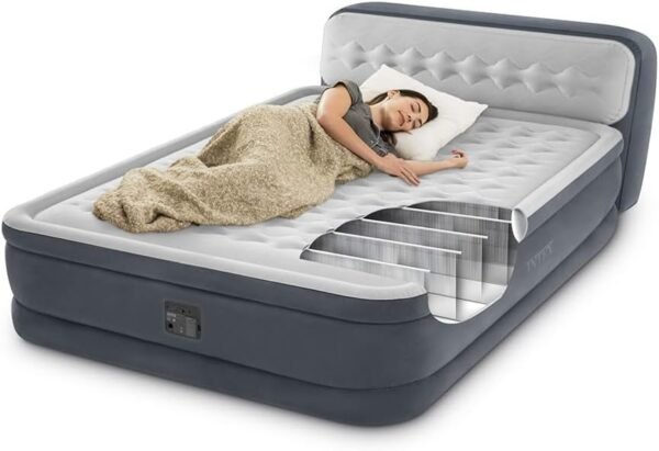 INVOGA DELUXE WAVE 236x152x86 cm – Materasso gonfiabile matrimoniale autogonfiante con Tecnologia Fiber-Tech e pompa elettrica integrata, ideale per ospiti, campeggio e relax a casa  Amazon.it: Casa e cucina