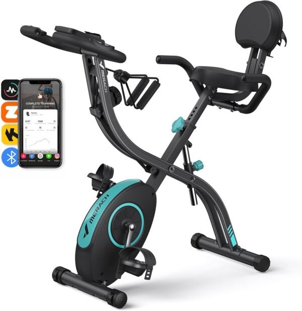 MERACH Cyclette Pieghevole 4 in 1, Spinning Bike con Monitor LCD e Misurazione Manuale Delle Pulsazioni, Cyclette da casa Magnetiche con 16 livelli, Comodo Cuscino del Sedile, Salvaspazio  Amazon.it: Sport e tempo libero