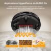 roborock QV 35A Robot Aspirapolvere, Antigroviglio, 8000Pa, Panno Sollevabile, Autolavaggio, Asciugatura ad Aria, Stazione Tutto in Uno, Evitare gli Ostacoli, Strategie di Pulizia dei Tappeti, Nero  Amazon.it: Casa e cucina - immagine 2