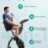 MERACH Cyclette Pieghevole 4 in 1, Spinning Bike con Monitor LCD e Misurazione Manuale Delle Pulsazioni, Cyclette da casa Magnetiche con 16 livelli, Comodo Cuscino del Sedile, Salvaspazio  Amazon.it: Sport e tempo libero - immagine 7