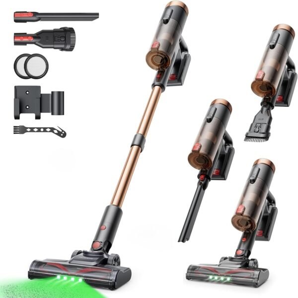 Proscenic P11 Ultra Aspirapolvere senza Fili Potente 40KPA/40Min/450W, Scopa Elettrica senza Fili con Spazzola Anti-Groviglio, Display LED, Batteria Rimovibile, per Pavimenti/Tappeti/Peli  Amazon.it: Casa e cucina