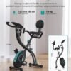 MERACH Cyclette Pieghevole 4 in 1, Spinning Bike con Monitor LCD e Misurazione Manuale Delle Pulsazioni, Cyclette da casa Magnetiche con 16 livelli, Comodo Cuscino del Sedile, Salvaspazio  Amazon.it: Sport e tempo libero - immagine 6