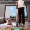 Proscenic P11 Ultra Aspirapolvere senza Fili Potente 40KPA/40Min/450W, Scopa Elettrica senza Fili con Spazzola Anti-Groviglio, Display LED, Batteria Rimovibile, per Pavimenti/Tappeti/Peli  Amazon.it: Casa e cucina - immagine 2